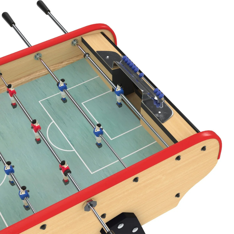 Baby-foot Rétro Bistrot - Table de Jeu avec Accessoires (Balles, Manettes, Scoreurs)